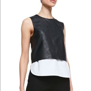 Theory Hodal Top in Easeful Leather